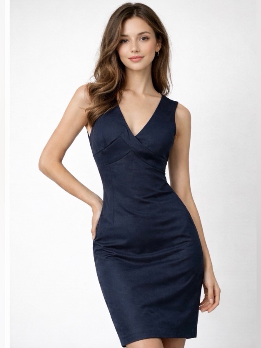 Ted Baker London Black Midi Sheath Dress